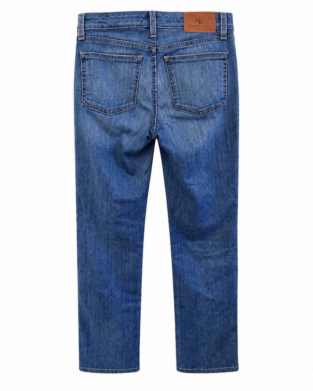 Lauren Ralph Lauren Womens Jeans Size 2 Blue Straight Leg 2x32 Stretch Denim - Picture 3 of 8